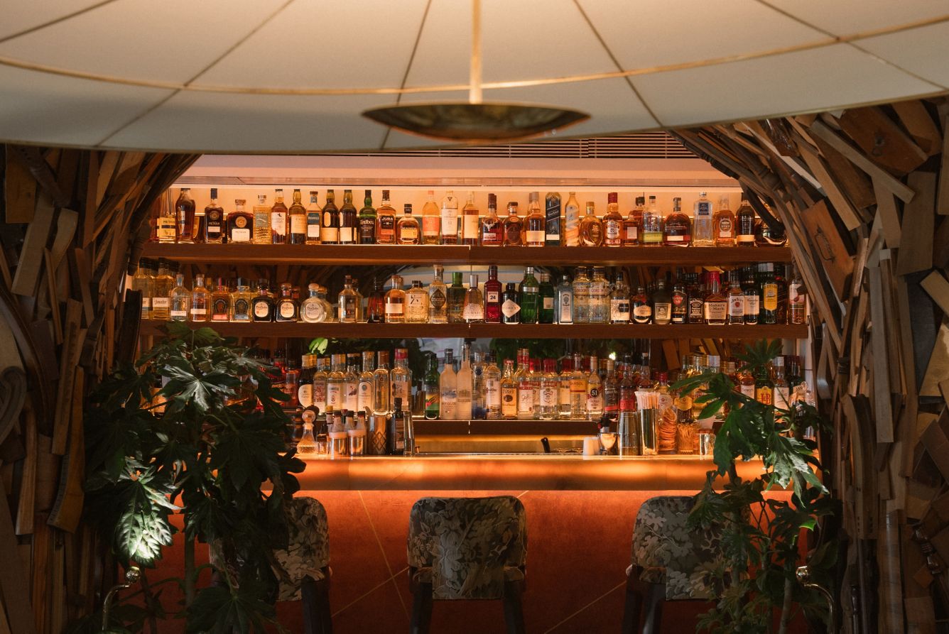 Lobby bar at New Hotel Athens, Greece