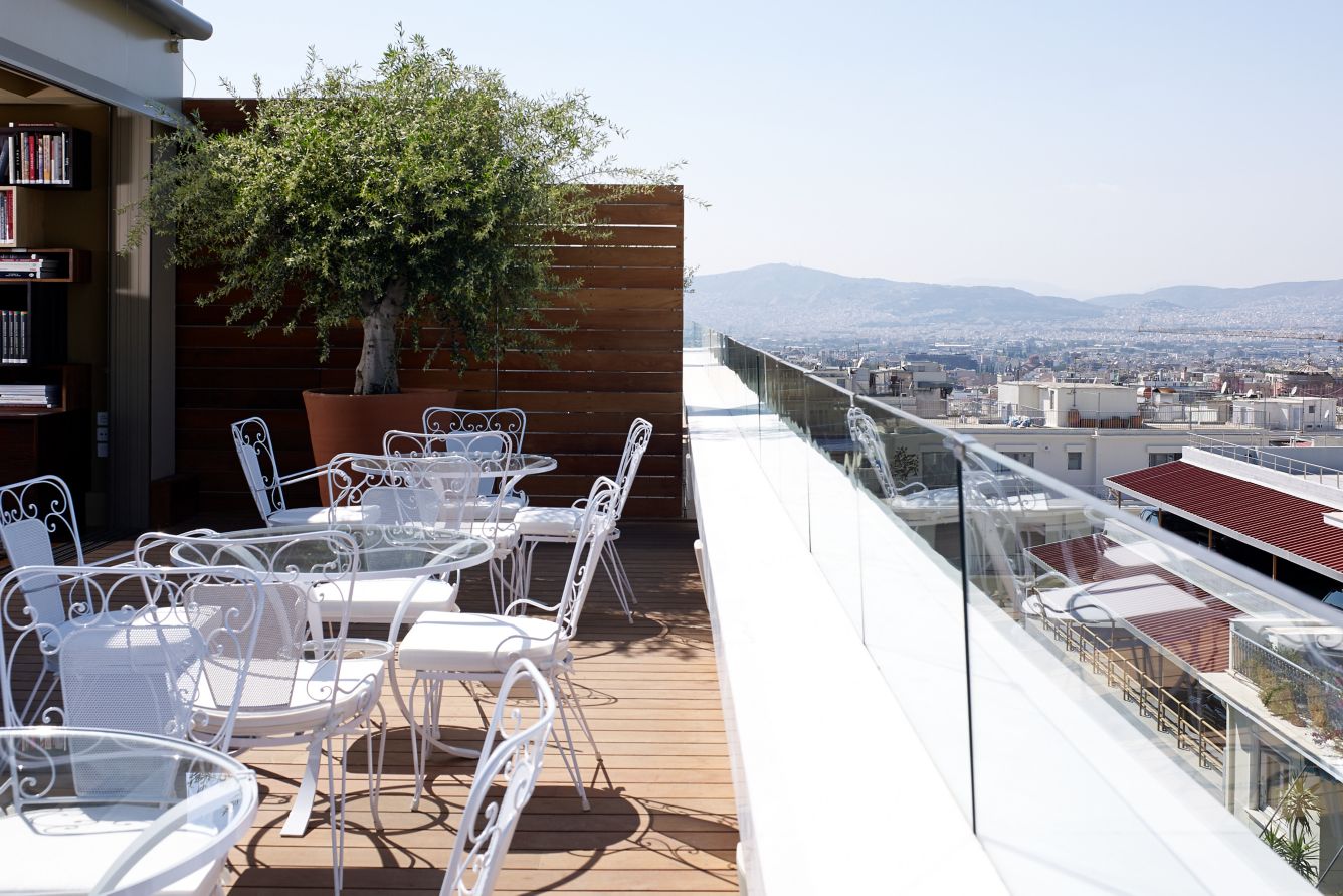 View from the New Hotel Athens rooftop